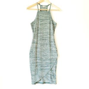 Silence + Noise Blue Midi Dress